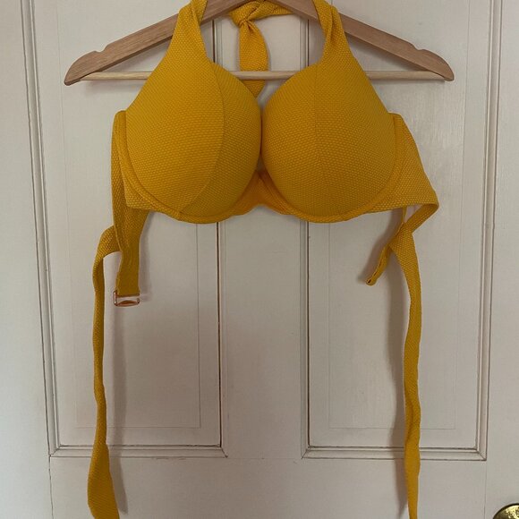 Mustard Colored Bikini Top - Picture 1 of 3